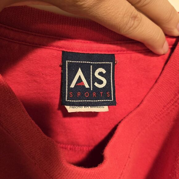 Miami Ohio Redhawks Vintage Crewneck Sweatshirt Adult Large Red Embroidered 90s - Picture 7 of 10